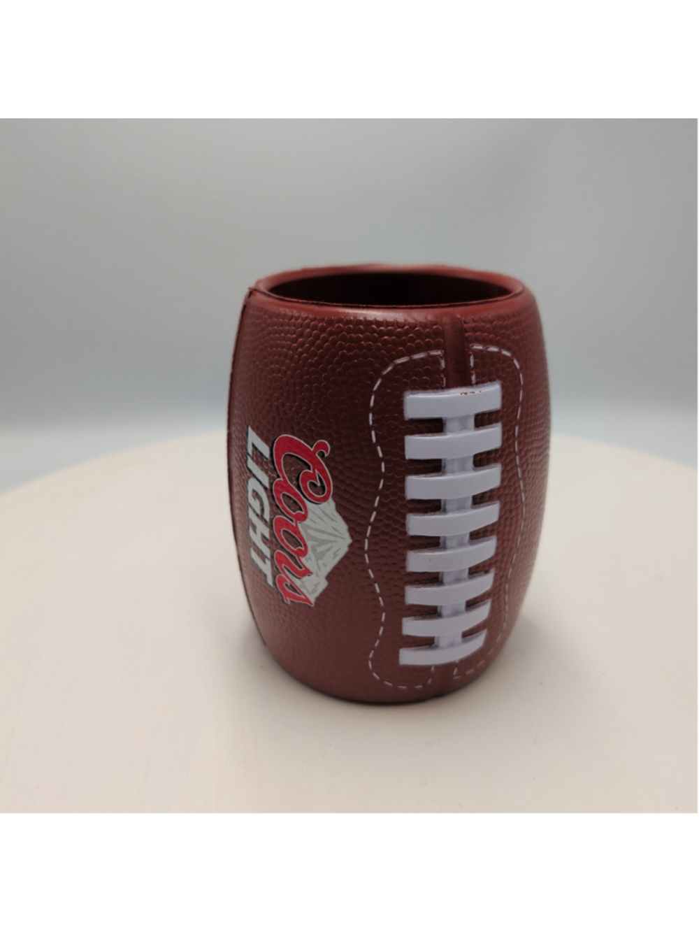 Coors Light Football Shaped Beer Can Koozie Promotional Item for 355ml cans